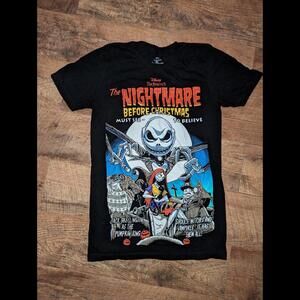 Disney's Nightmare Before Christmas by Tim Burton Graphic Tee Size Small